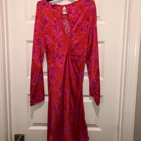 Jen’s Pirate Booty x Free People Nikki Red/Pink Mini Dress Gown sz M